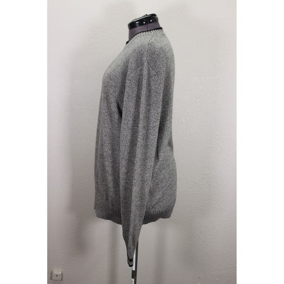 Eddie Bauer Crew Neck Sweater Men's XL Heather Gray Tight Knit Casual - Picture 2 of 11